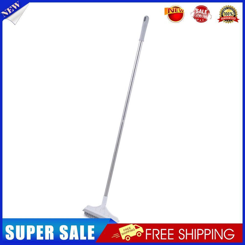 Long Handle Floor Scrub Brush 2 in 1 Window Wiper Floor Mop Clean (White)