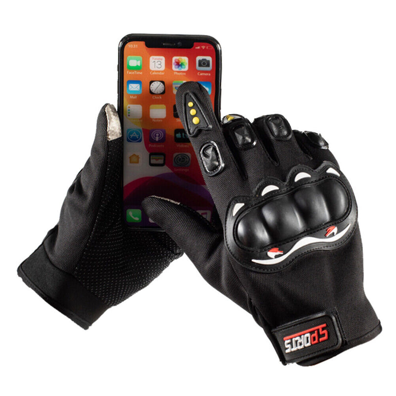 Anti-Skid MTB Bicycle Motorcycle Bike Protective Gloves (Black Full Finger)