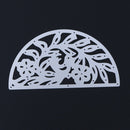 Snowvirtuos Semicircle Lace Flower Metal Cutting Tools Stencil for Scrapboo