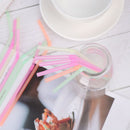 Home Bar Party Beverage Shop Bend Extra Long Plastic Curved Drinking Straws