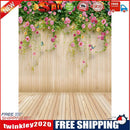 Wooden Planks Flower Photography Background Cloth Backdrop Decor (0.9X1.5m)