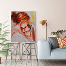 Acrylic Painting By Numbers DIY Mother Son Drawing Hand Painted Wall Pictur