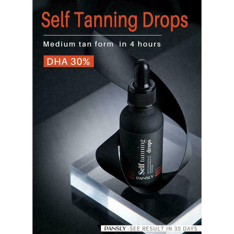 Face Tan Drops Sunbathing Oil Liquid Dark Self Tanner Serum For Face C3T1 P9C7