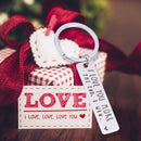 Couple Keychains - I Love You More The End I Win Cute Friendship Keyring Newly