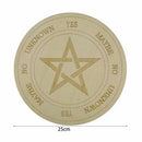 Wooden Divination Pendulum Board Metaphysical Altar Art Ornaments (A 25cm) Newly
