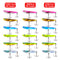 Vivid Bass Hook Fishing Metal VIB Lures Jig Metal Slice Lead Casting Spoon Lure