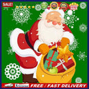 Home Hand Painted on Canvas DIY Christmas Santa Oil Paint By Numbers Drawing