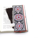 DIY Special Shaped Diamond Painting Colorful Flower Leather Tassel Bookmark Gift