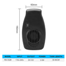 Aquarium Cooler Fan Hang Coral Reef Water Plant Cooling Fan (RS 332B Black)