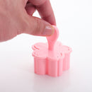 1Set Sakura Cookie Molds 4x Different Cherry Blossom Stamps+1x Stamping Cutters