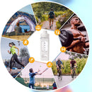 Water Bottle with Straw 700ml Drinking Bottle Square Cute Water Jug (White)