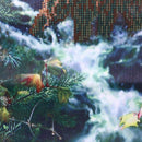 Diamond Embroidery Bears Eat Fish Round DIY Diamond Painting Cross Stitch