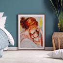 Acrylic Painting By Numbers DIY Mother Son Drawing Hand Painted Wall Pictur