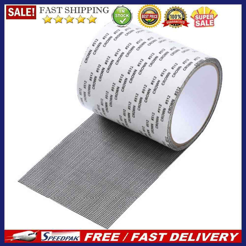 10cmx2m Screen Repair Tape Window Door Patch Self-Adhesive Mosquito Netting