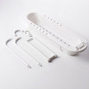 Telescopic Sink Shelf Towel Bar Sponge Drainer Storage Rack Basket (White) Newly