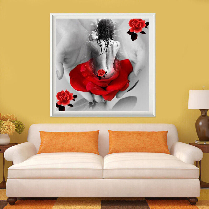 Rose Girls 5D Diamond DIY Painting Craft Kit Home Decor E1Xc