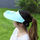 Breathable Summer Hat with Fan Sunscreen Visor Cap Fishing Hat for Sport Outdoor