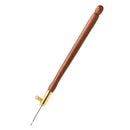 Embroidery Wooden Handle Crochet Hook 3 Needles Sewing Craft (Dark Brown) Newly