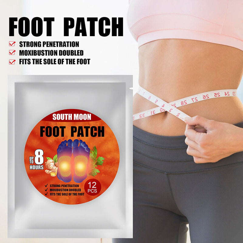 5 Packs Ginger Self Heating Anti Swelling Improve Sleep Cleaning Foot Patch