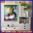 Paint By Numbers DIY Garden Rooster Hand Painted on Canvas Oil Craft Wall Decor