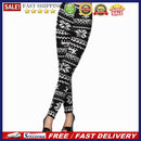 Charming Cotton Blend Snowflakes Fawn Leggings Long Ninth Pants Tights