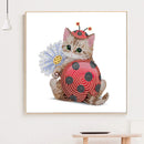5D DIY Part Special Shaped Drill Diamond Painting Cat Art Decor (YX287) Newly