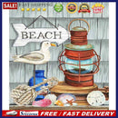 Full Embroidery Stamped Seaside Elements DIY 11CT Cotton Thread Cross Stitch