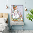 Full Embroidery DIY Canvas Stamped 11CT Cross Stitch Blowing Bubbles Craft Kit