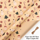 Handmade Craft Wrapping Paper Kraft Paper Recyclable Christmas Decoration