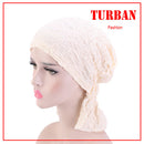 Fashion Cotton Turban Caps Muslim Headscarf Adults Warp Head Scarves Beanie H