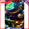 Planets in Sky Oil Paint By Numbers Kit DIY Acrylic Painting Wall Art Picture