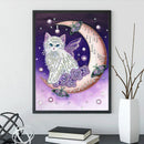 5D DIY Special Shaped Diamond Painting Cat Embroidery Kit Home Living Room Decor