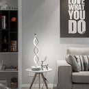 Spiral Wave LED Table Lamp Modern Desktop Decorative Lamps (EU Cool White) Newly