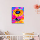 Wood Sticks Photo Canvas Oil Painting Artworks Display Frame (24x34cm) Newly