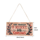 Ornament Hanging Wood Plaque Wall Art Merry Christmas Wooden Door Hanging Sign