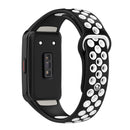 Watch Strap for HUAWEI HONOR Band 6 TPU Bracelet Wristband (Black White)