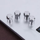 100Pcs/Set Chrome Plated Plastic Tire Valve Stem Wheel Caps for Schrader Ve