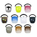 PC Motorrad Bubble Visier Windschutzscheibe Staubdicht UV400 Schutz Silber