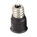 1X E12 to E14 LED Bulb Lamp Holder Lamp Adapter Socket Adapter Black Newly