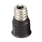 1X E12 to E14 LED Bulb Lamp Holder Lamp Adapter Socket Adapter Black Newly
