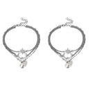 3 Layered Leg Chain Moon Star Summer Bohemian Women Anklet Beach Ankle Bracelet