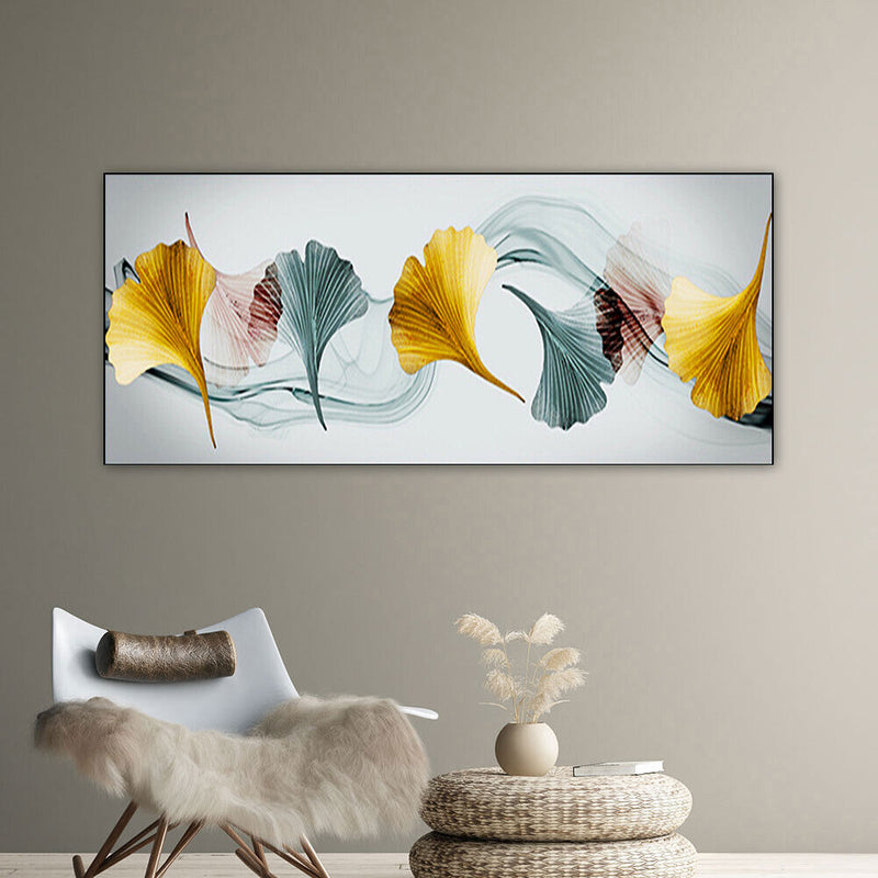 Color Ginkgo Biloba Oil Paint By Numbers DIY Frameless Drawing Kit for Adults