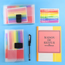 A6 Portable File Folder Storage Bag Document Binder File Sorting Organizer Bag