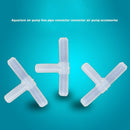 10pcs Joint T-type Hard Tube Connector Adapter Fish Tank Joint Water Pipe S
