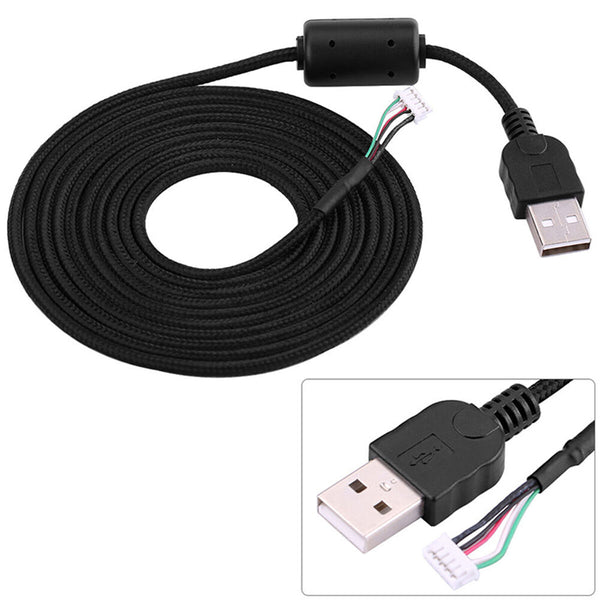 Replacement 2M Mouse USB Cable Wire for Logitech G5 G500 G500S Wireless Mouse