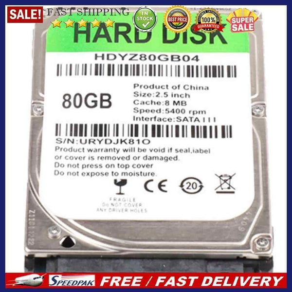 80GB 120GB 160GB 250GB 320GB 500GB Internal HDD 2.5 inch SATA III PC Hard Drive