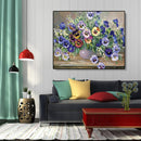 Painting By Numbers DIY Flowers Hand Painted Canvas Oil Wall Art Picture Kit