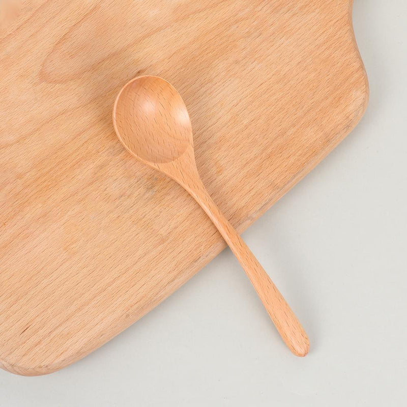 Dessert Japanese-Style Porridge Tea Spoons Tableware Soup Scoop Wooden Spoon