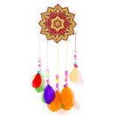 DIY Diamond Painting Acrylic Wind Chime Pendant Crafts Art Decor (Datura)