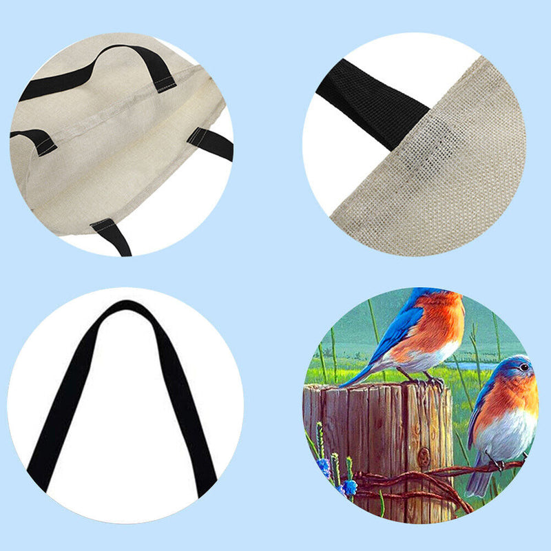 The Dragon Good Lovebirds Printed Shoulder Shopping Bag, Large Handbag, 4